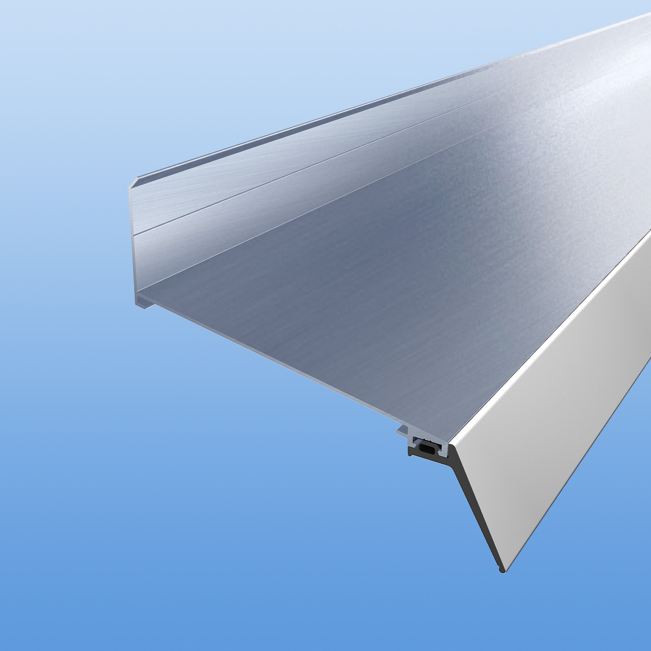 Wandanschlussprofil silbermatt 25 x 35 x 6000 mm | Baumarkt